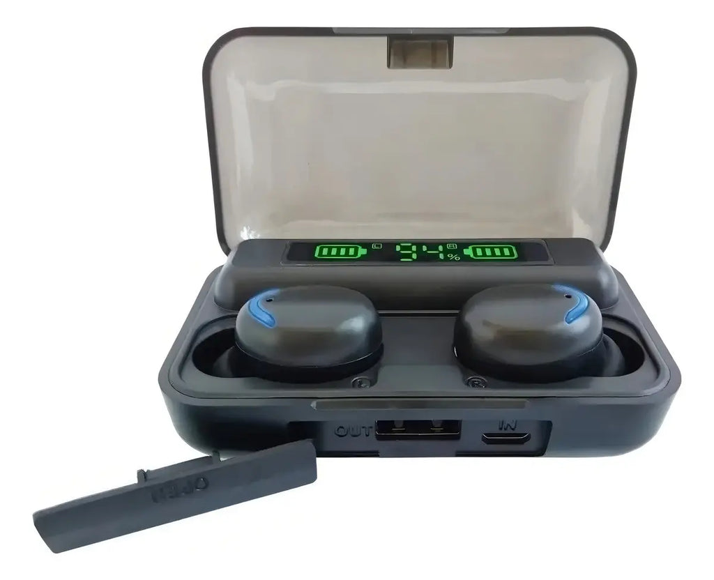 Auriculares Bluetooth In-ear F9-5 Negro TWS Resistentes al Agua