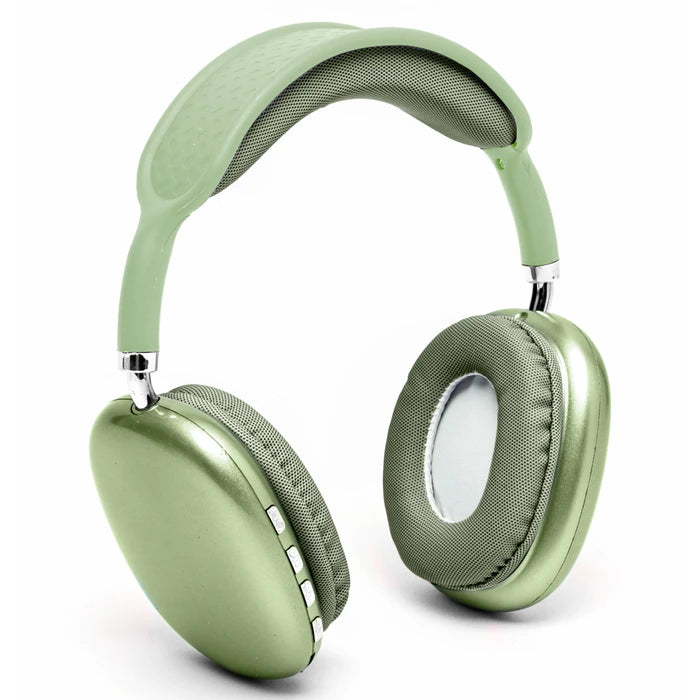 Auriculares P9 PRO MAX Inalámbricos Bluetooth 5.0 Cancelación de Ruido, Micrófono Integrado, Ranura para microSD, Batería Recargable y Vincha Acolchonada